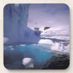 Dessous-de-verre Antarctique. Paysages glaciaires antarctiques 2