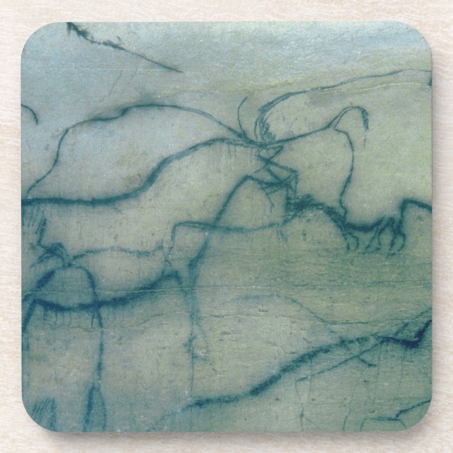 Dessous-de-verre Antilope et bison, Perigordian (peinture de (Devant)