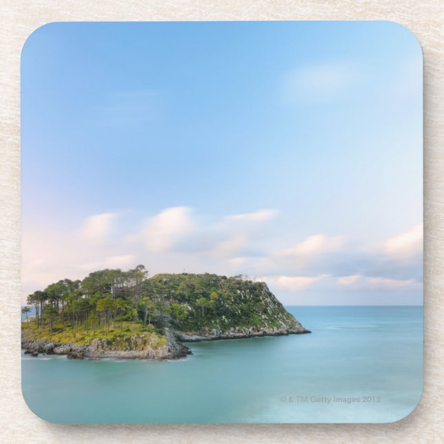 Dessous-de-verre Aperçu d'île de San Nicolas, longue exposition (Devant)