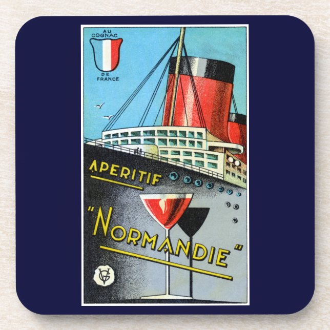 Dessous-de-verre Apertif français Normandie 1930 (Devant)