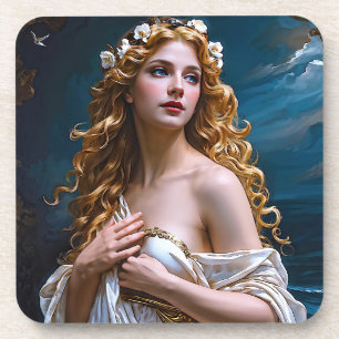 Dessous-de-verre "Aphrodite : déesse de l'amour et de la lumière"