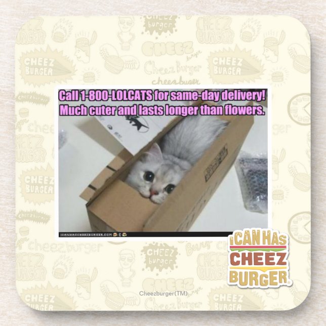 Dessous-de-verre Appel 1-800-LOLCATS (Devant)