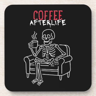 Dessous-de-verre Après-vie de café - Squelette Mug