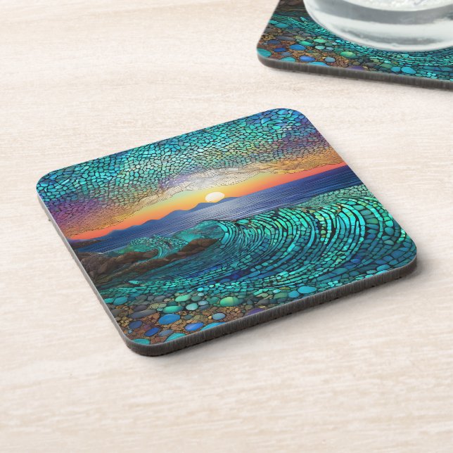 Dessous-de-verre Aqua Mirage (Côté gauche)