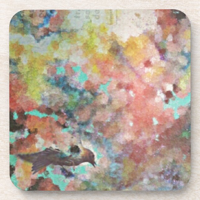 Dessous-de-verre Aquarelle Bluebird (Devant)