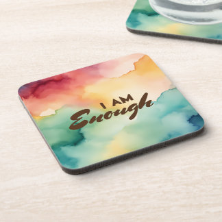 Dessous-de-verre Aquarelle d'affirmation positive