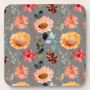 Dessous-de-verre Aquarelle Fleur coloré Nature mignonne