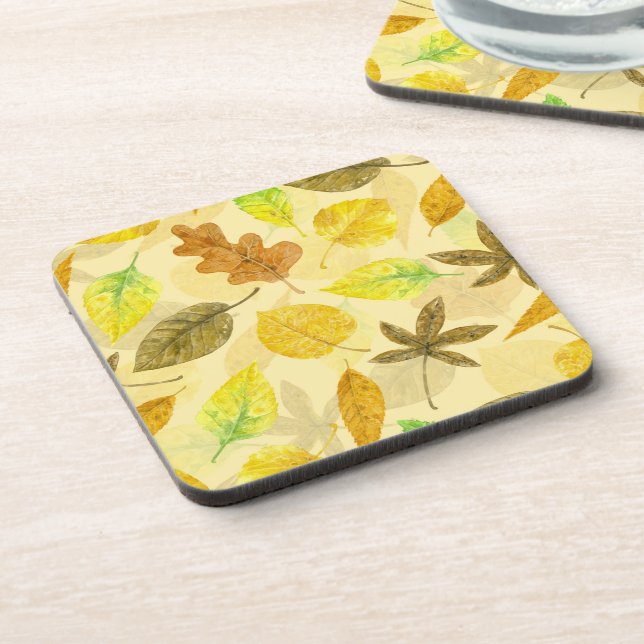 Dessous-de-verre Aquarelle motif d'automne 2 (Côté gauche)