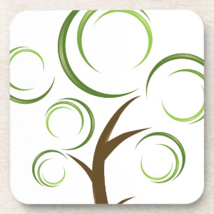 Dessous-de-verre Arbre Abstrait