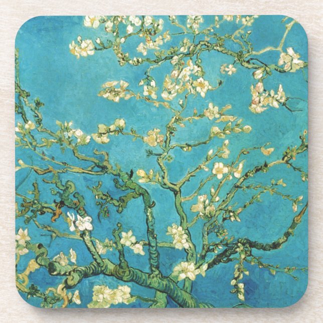 Dessous-de-verre Arbre d'amande de floraison - Van Gogh (Devant)
