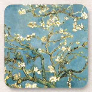 Dessous-de-verre Arbre d'amande en fleurs par Van Gogh