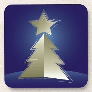 Dessous-de-verre Arbre de Noël doré