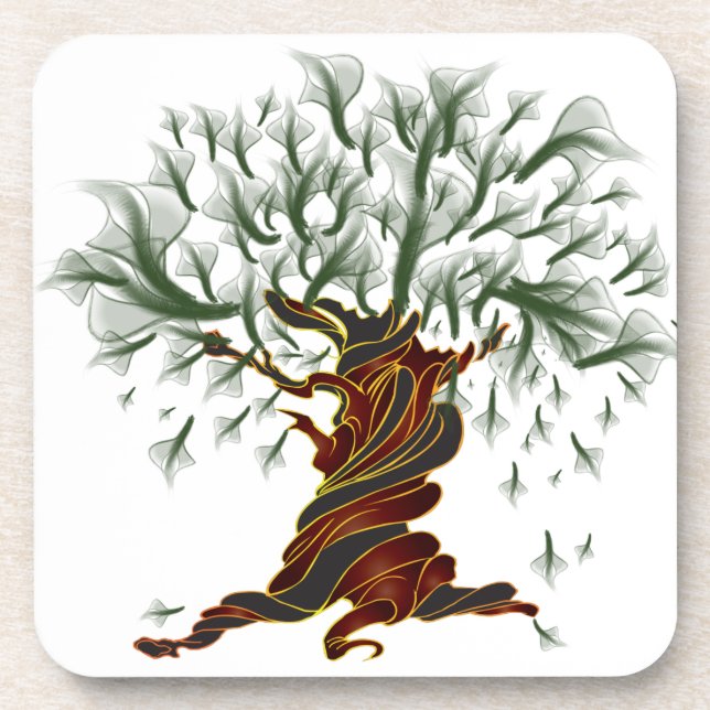 Dessous-de-verre Arbre torsadée (Devant)