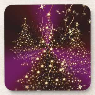 Dessous-de-verre Arbres de Noël scintillants PixDezines
