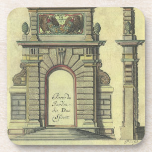 Dessous-de-verre Arc de Portail de Jardin Vintage, Architecture Ren