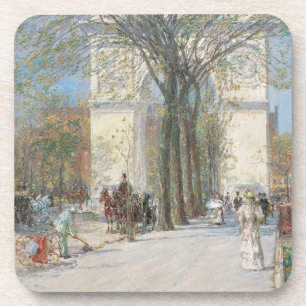 Dessous-de-verre Arc de Washington, Printemps par Frederick Childe