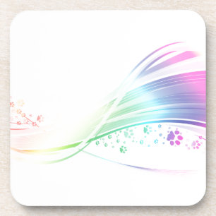 Dessous-de-verre Arc-en-ciel de Pawprint