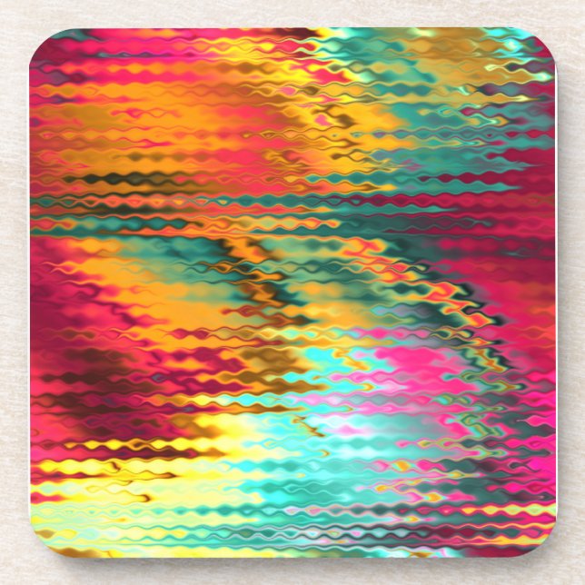 Dessous-de-verre Arc-en-ciel liquide (Devant)