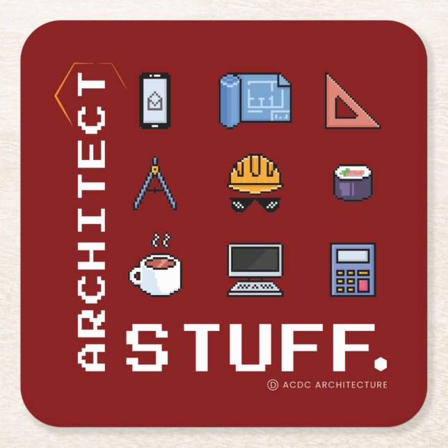 Dessous-de-verre Architect Stuff (Devant)