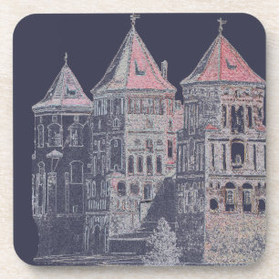 Dessous-de-verre Architecture du château de Mir en Biélorussie