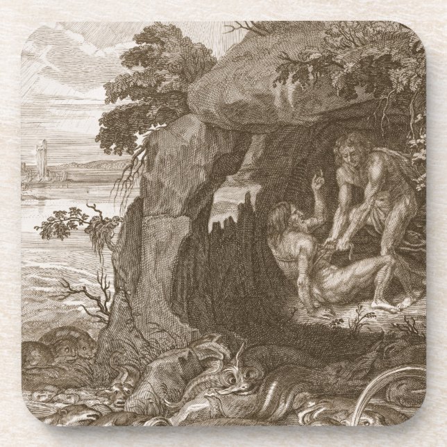 Dessous-de-verre Aristeus oblige proteus pour indiquer ses oracles, (Devant)