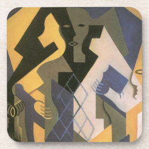 Dessous-de-verre Arlequin à la table de Juan Gris, Cubisme Vintage