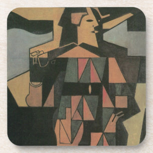 Dessous-de-verre Arlequin de Juan Gris, Cubisme Vintage Art