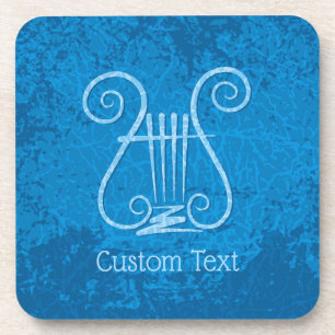 Dessous-de-verre Arrière - plan Blue Lyre