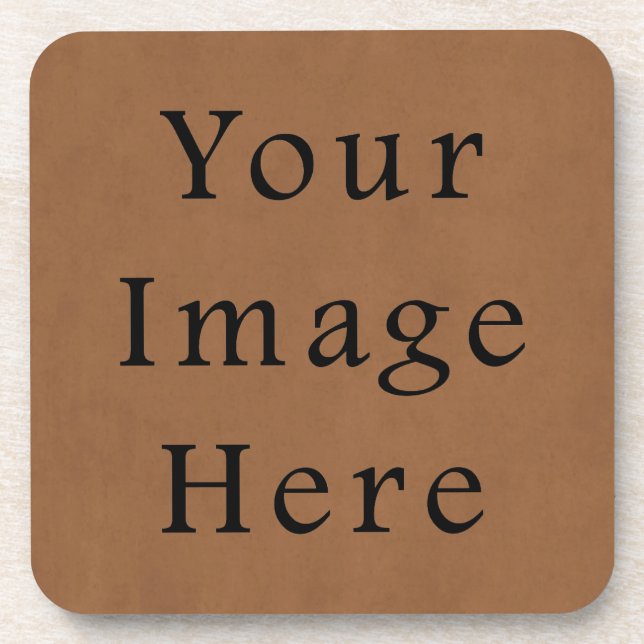 Dessous-de-verre Arrière - plan de papier de parchemin en cuir Brow (Devant)