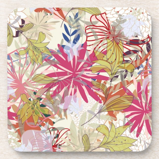 Dessous-de-verre Arrière - plan floral 6 (Devant)