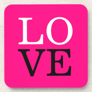 Dessous-de-verre Arrière - plan rose Mariage d'amour