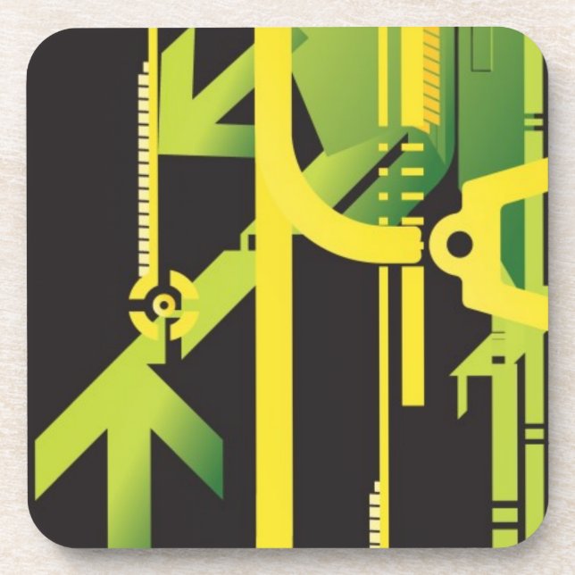 Dessous-de-verre Arrière - plan tramé technique 4 (Devant)