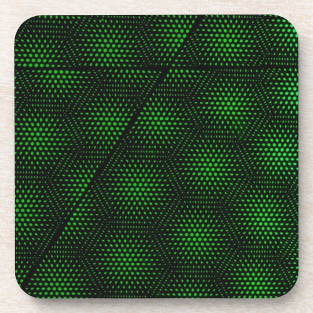 Dessous-de-verre Arrière - plan vert abstrait (Devant)