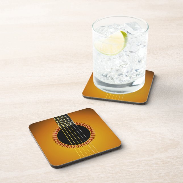 Dessous de verre Arrière - plans de guitare (jeu d (Côté Droit)
