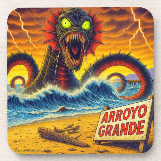 DESSOUS-DE-VERRE ARROYO GRANDE - "BEAST OF THE BREAKERS".