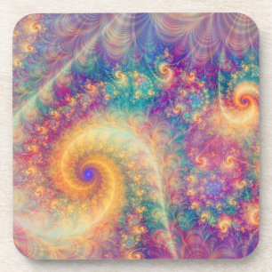 Dessous-de-verre Art abstrait de vortex fractal de fantaisie fantai