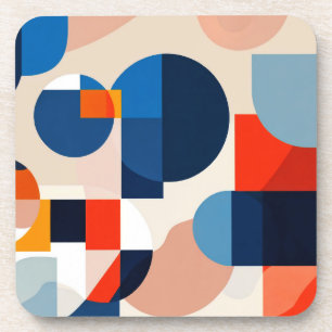 Dessous-de-verre Art Abstrait géométrique du milieu du siècle scand