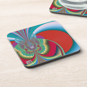 Dessous-de-verre Art abstrait papillon de printemps