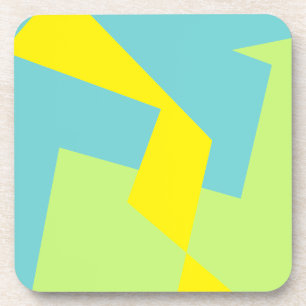 Dessous-de-verre Art Abstrait Turquoise Bleu Vert