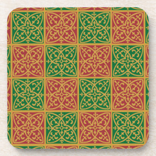 Dessous-de-verre Art Carrelage de vacances Red Green