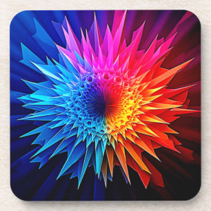 Dessous-de-verre Art de Starburst Étoilé Chaud Froid