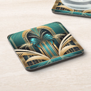 Dessous de verre Art Déco Palm - Set 6