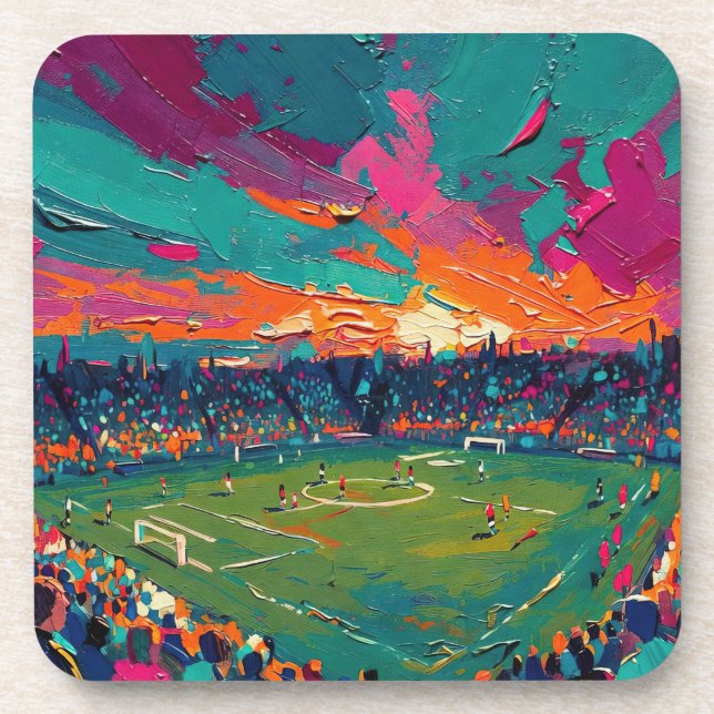 Dessous-de-verre Art du football (#1) (Devant)