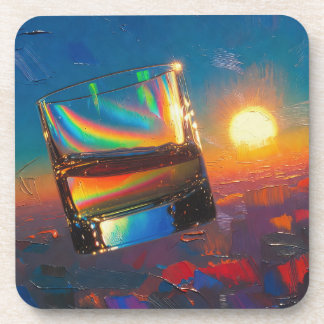 Dessous-de-verre Art du Whisky : Dans l'espace (Peinture n° 1)