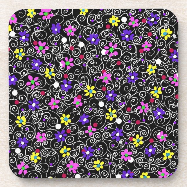 Dessous-de-verre Art Floral du printemps (Devant)