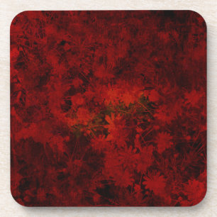 Dessous-de-verre Art floral moderne et cool de motif de fleurs