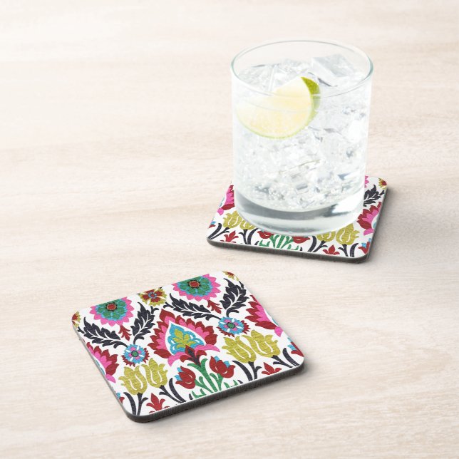 Dessous-de-verre Art floral profond (Côté Droit)