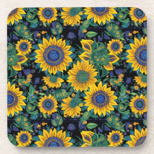 Dessous-de-verre Art folklorique traditionnel ukrainien de Petrikiv