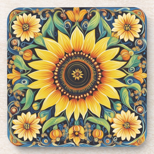 Dessous-de-verre art folklorique ukrainien (Devant)