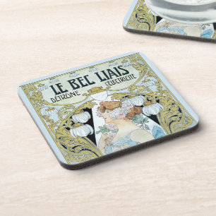 Dessous-de-verre Art Nouveau vintage Le Bec Liais, Privat Livemont